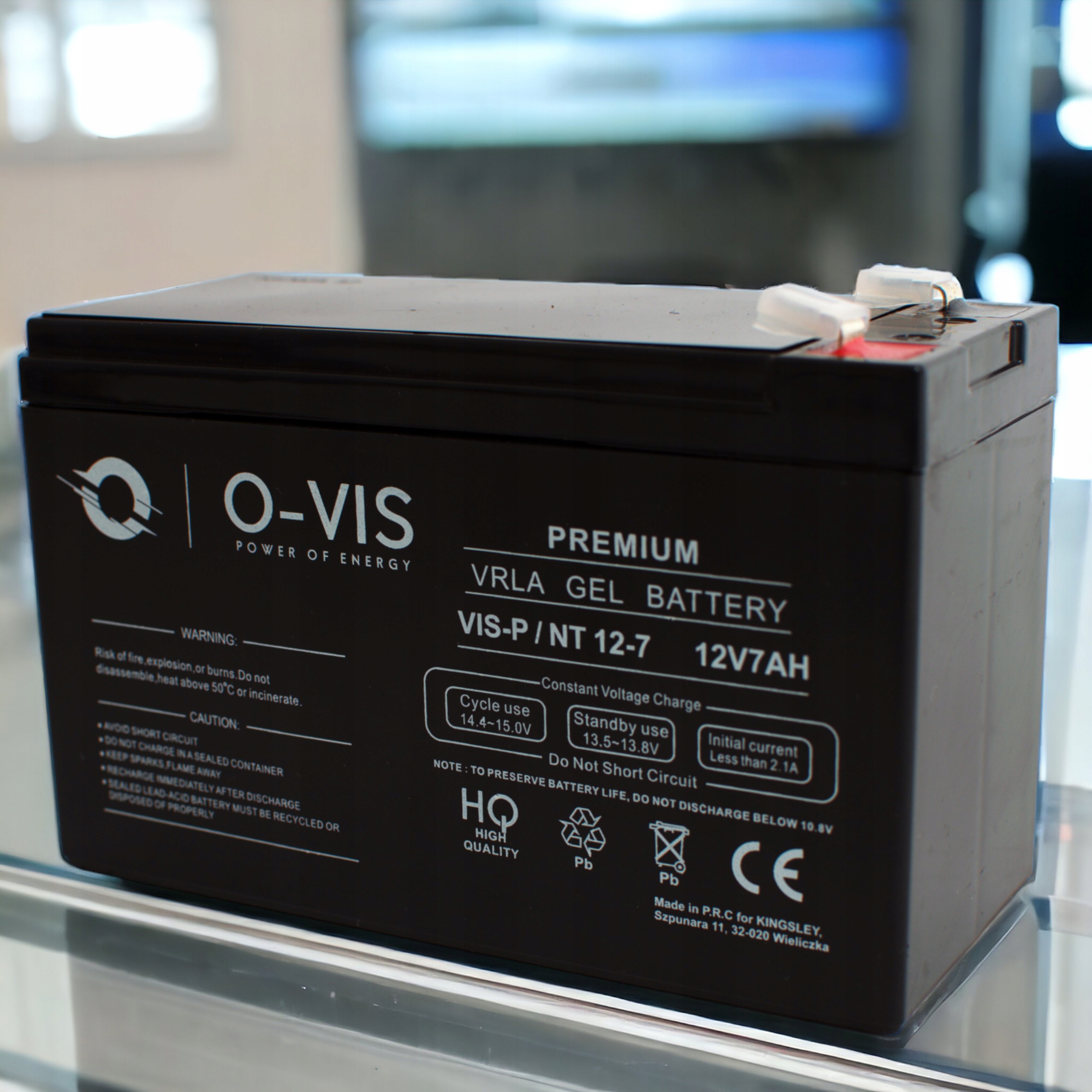 Akumulator Żelowy UPS GEL 12V 7.2Ah wymiar 7Ah DO AUTKA ZABAWKI ALARM OVIS Długość 151 mm