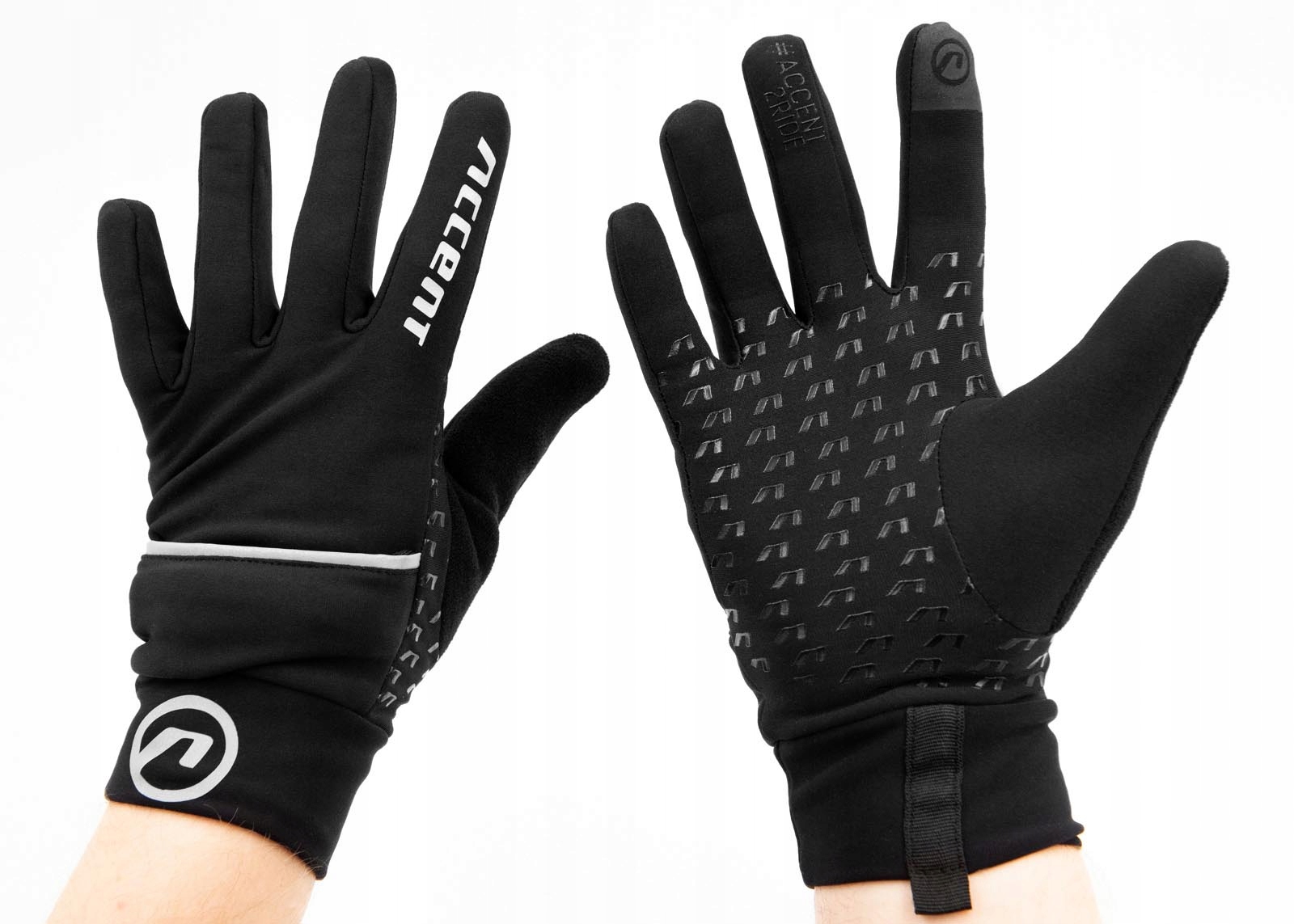 Rękawiczki zimowe ocieplane Thermal z pokrowcem M Materiał dominujący nylon