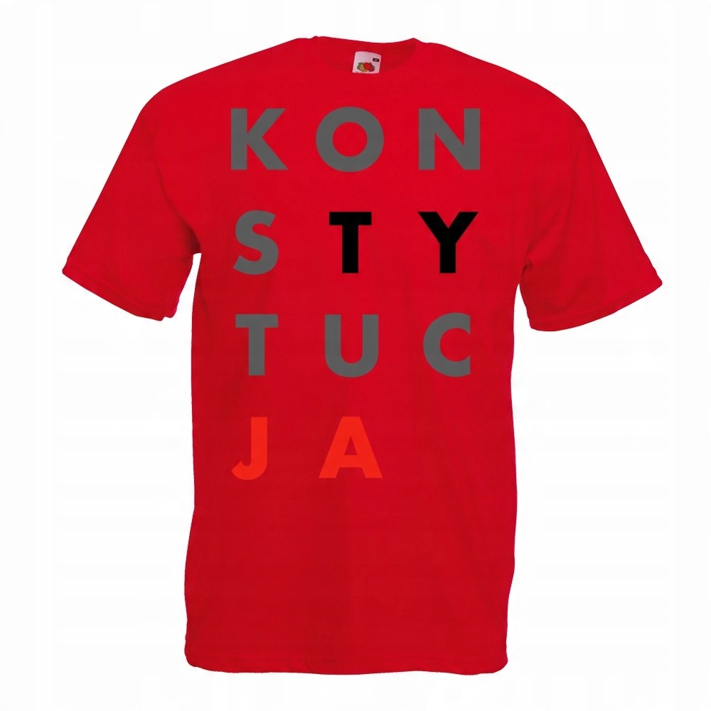 

koszulka konsTYtucJA demokracja duży nadruk A3 S