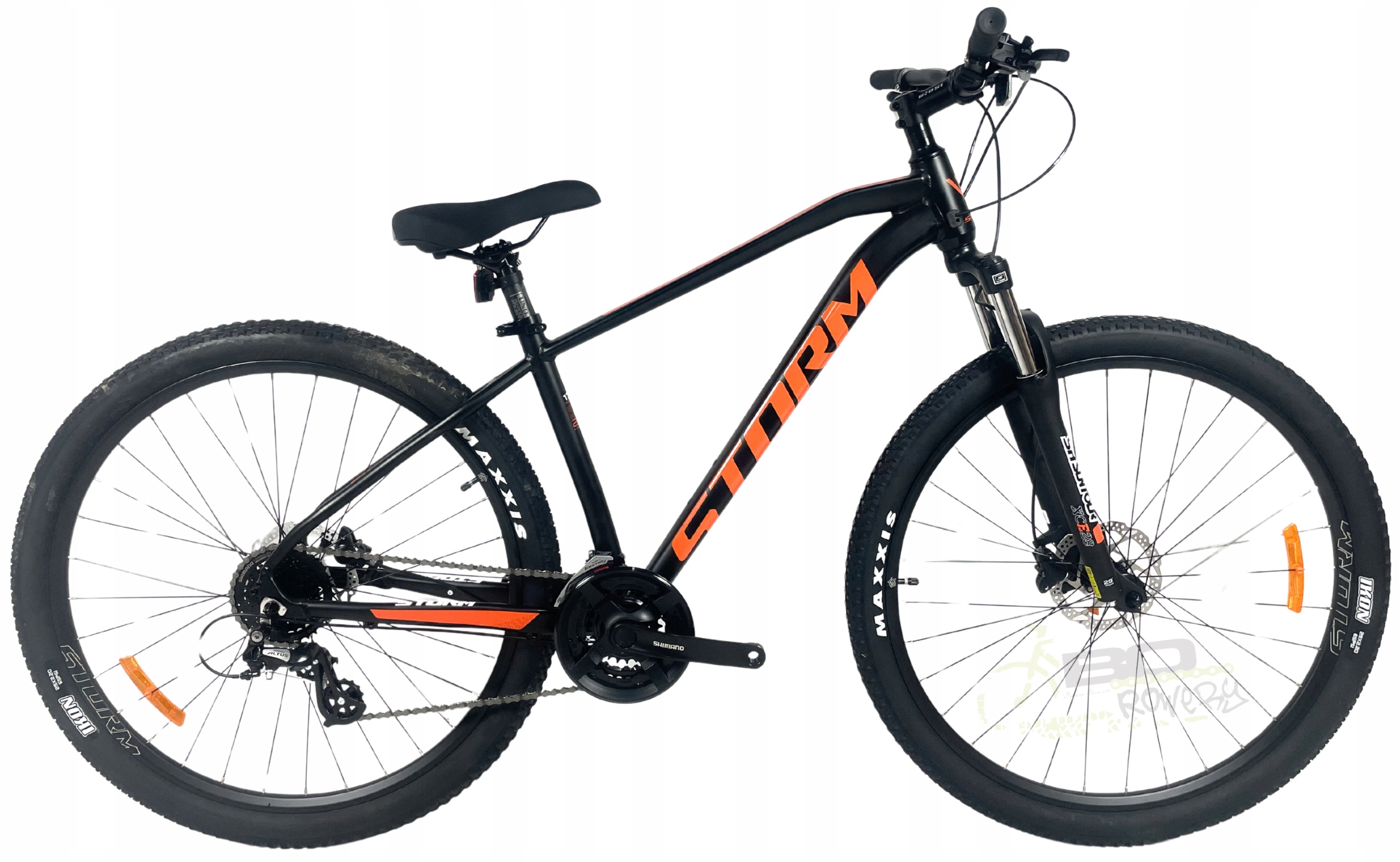 Rower Górski Mtb Storm Shark 3.0 29 rama 17 czarny mat pomarańcz 2026