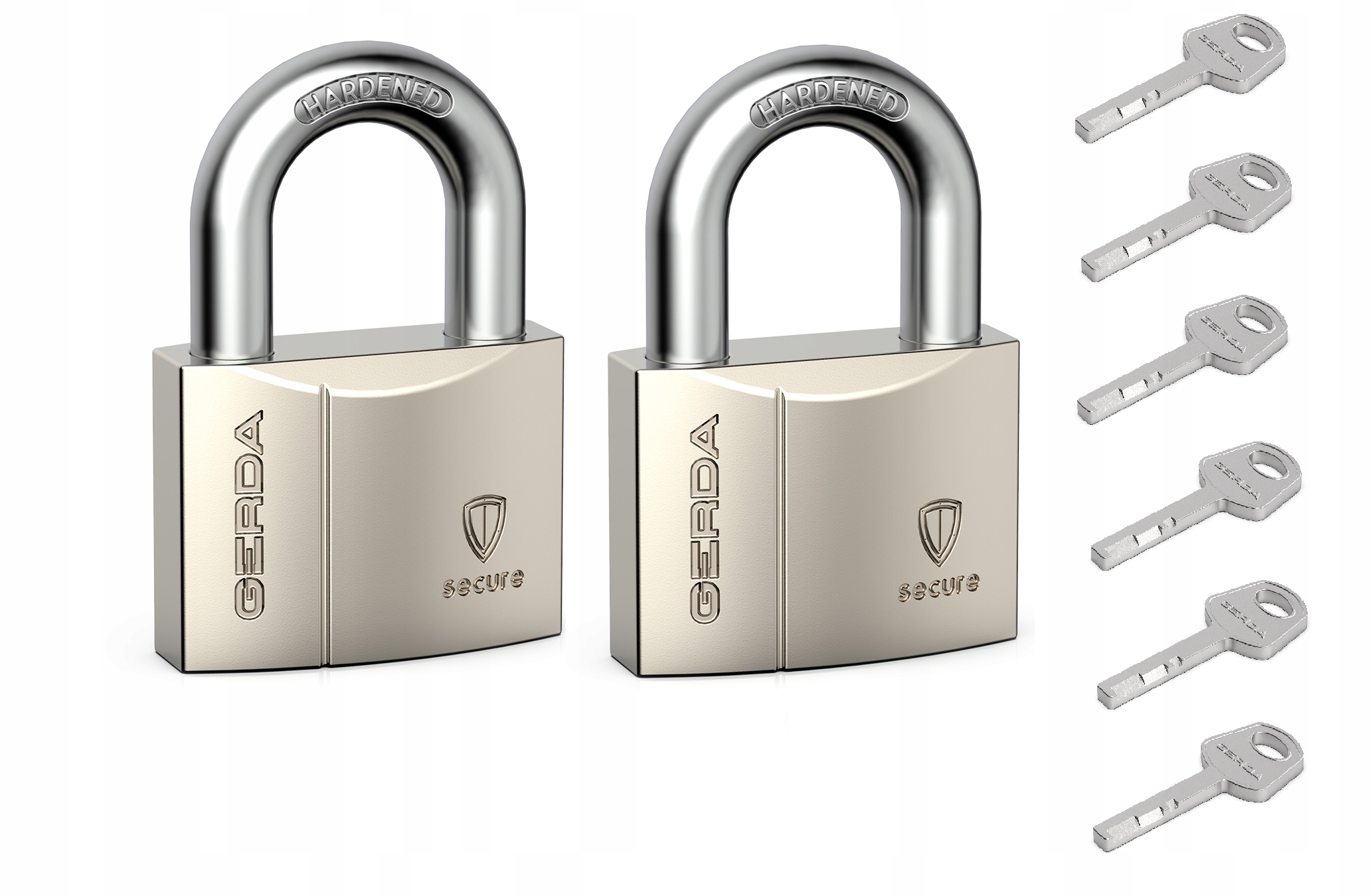 

Gerda 2 Kłódki Na 1 Klucz System Jednego Klucza 40