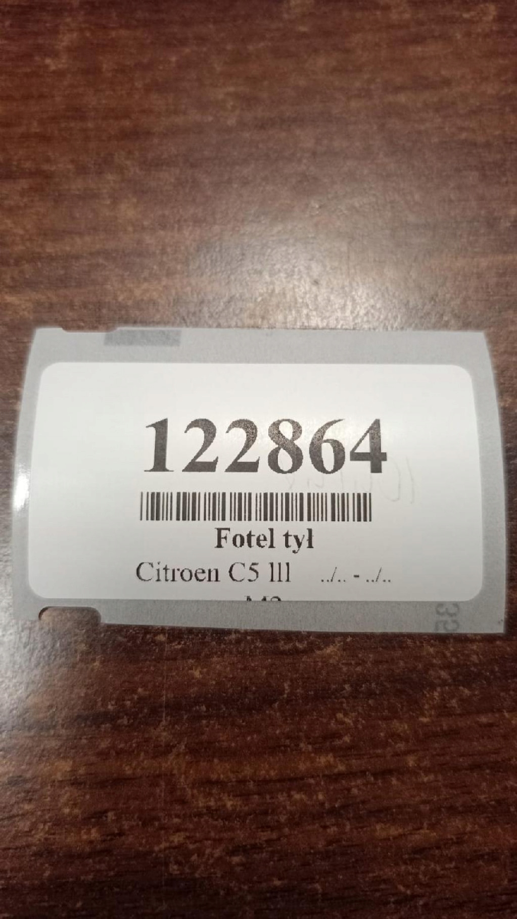 CITROEN C5 III KOMBI Sitz heck Sitz