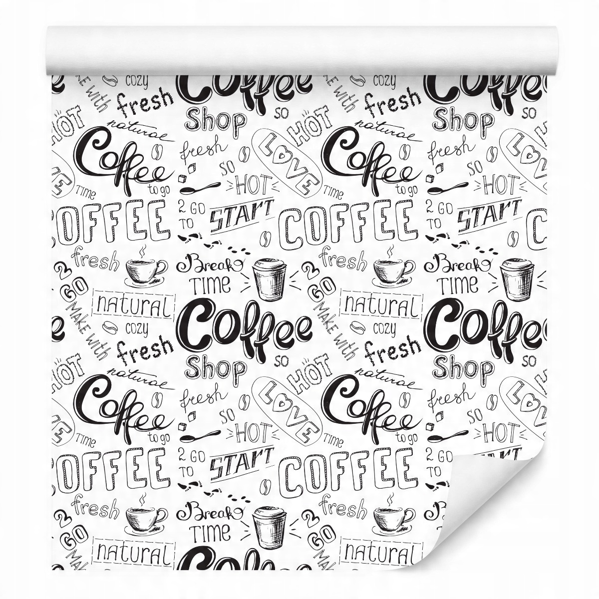 

Tapeta Do Kuchni Kawa Filiżanki Napisy Coffee