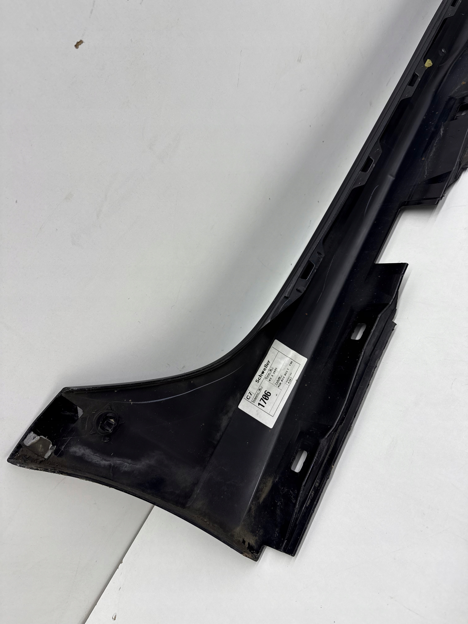 AUDI A6 C7 SLINE moulding cap of the threshold threshold left colour LY9B S-LINE
