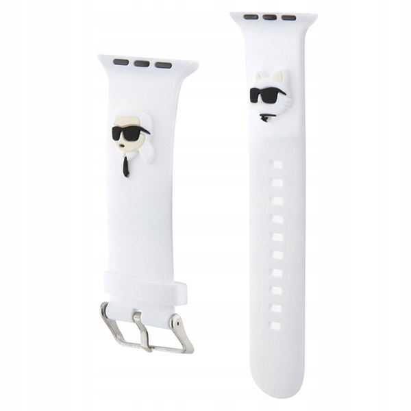 Pasek Karl Lagerfeld 3D Rubber Karl&Choupette Heads na Apple Watch 38/ 40/