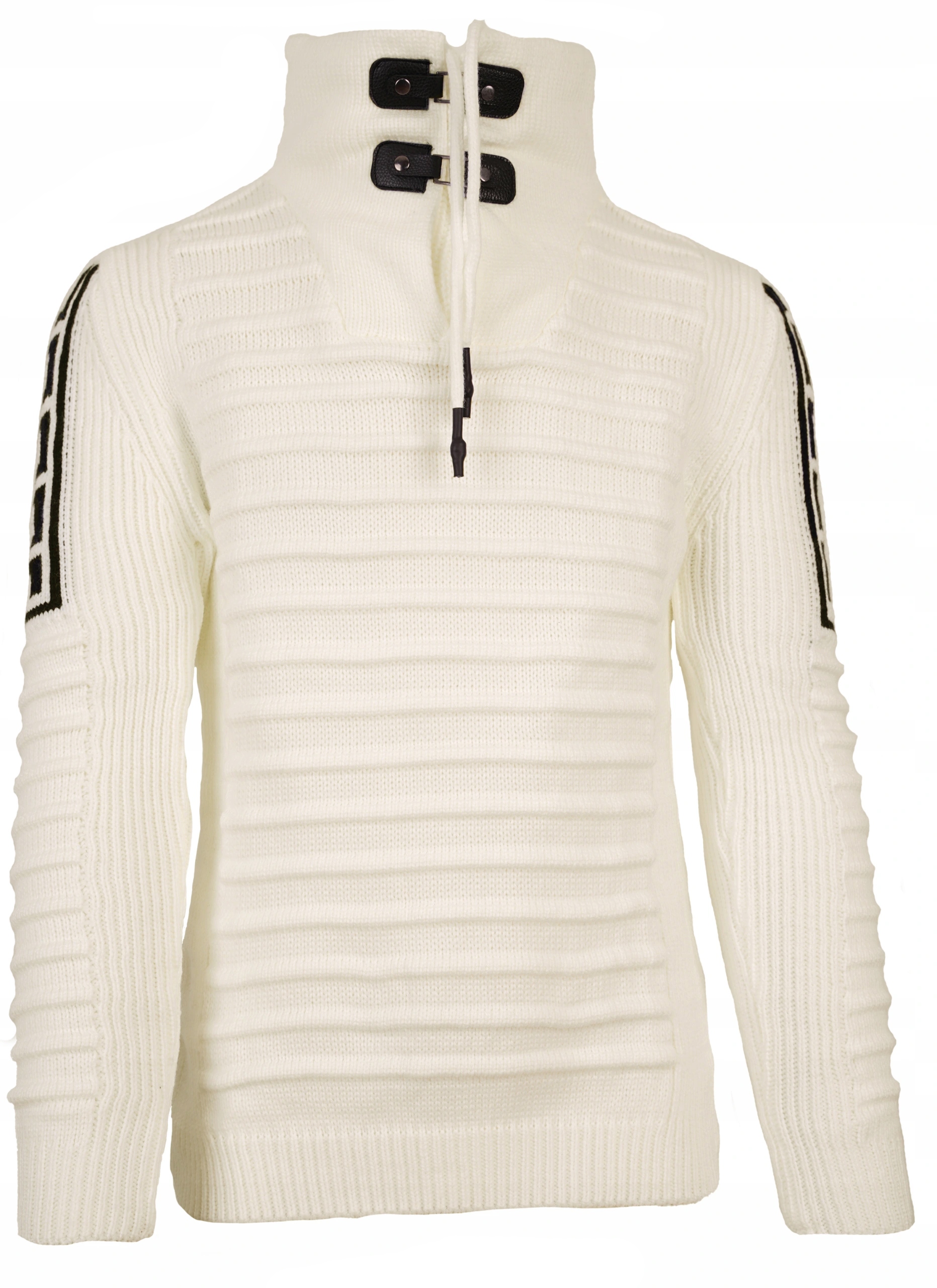 SWETER MĘSKI WEŁNIANY GRUBY CIEPŁY GOLF STÓJKA XL Marka inna