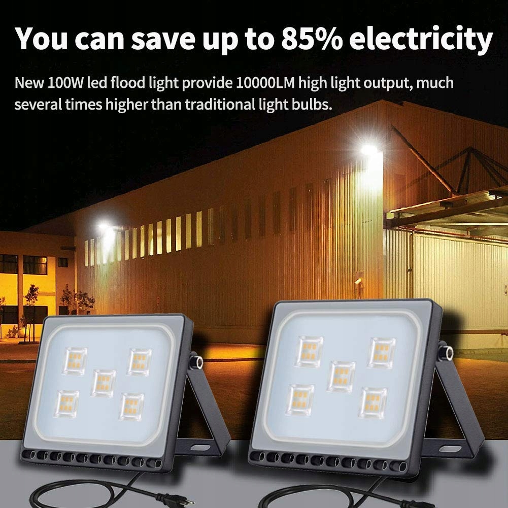 Reflektor LED Ciepły IP65 Wodoodporny Do Ogrodu Garażu 30W PAPASBOX — miniatura 4