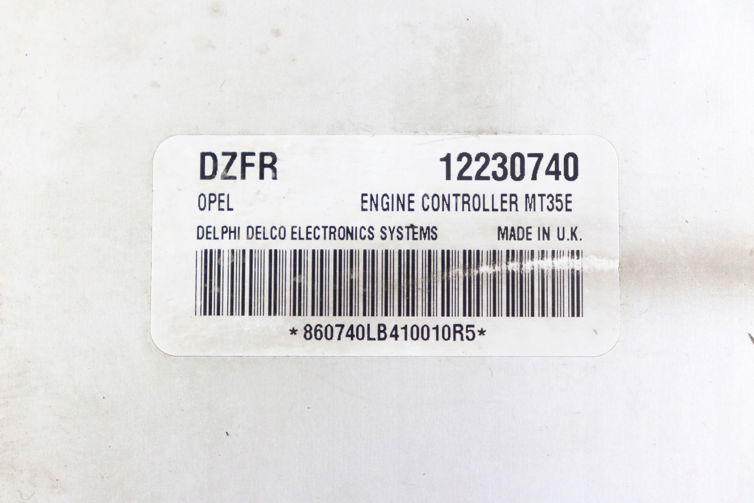 OPEL ASTRA H III computer control unit of the engine ECU 1.6 12230740 DZFR