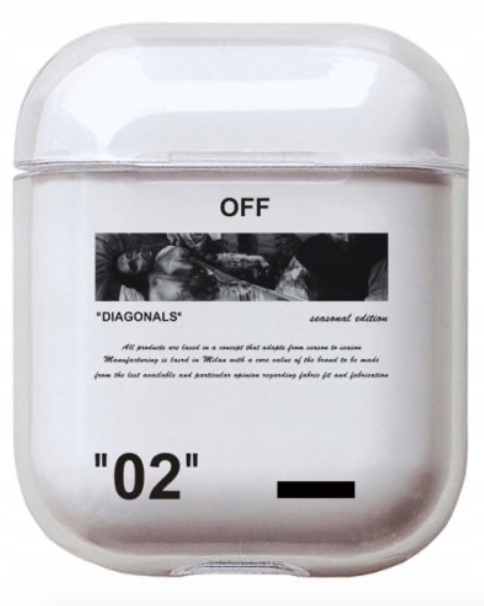 

Etui Pokrowiec Case Off White Custom Apple Airpods