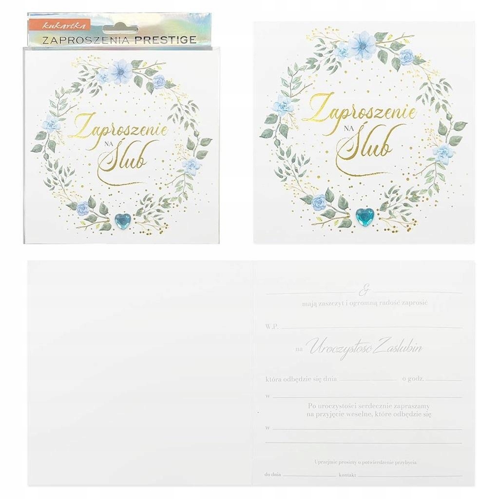 ZAPROSZENIE ŚLUB 5SZT