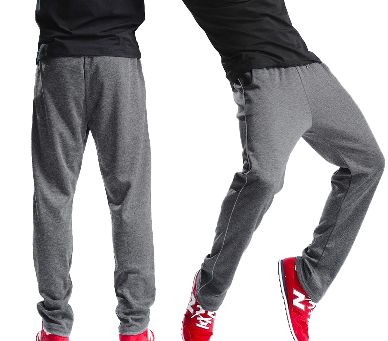 

Duże Spodnie Dresowe Męskie Dresy 0668 6XL Grafit