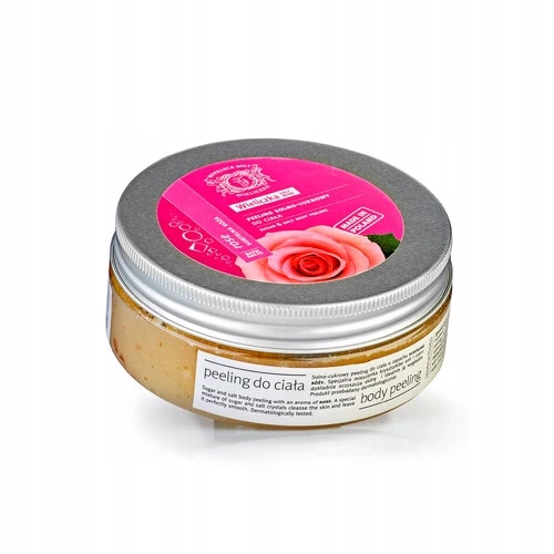 Solno-cukrowy peeling do ciała - Subtelna róża