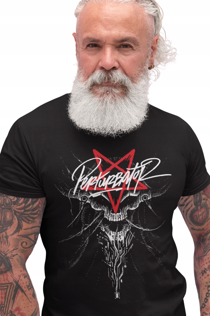 PERTURBATOR KOSZULKA MĘSKA CZARNA T-SHIRT synthwave gothic