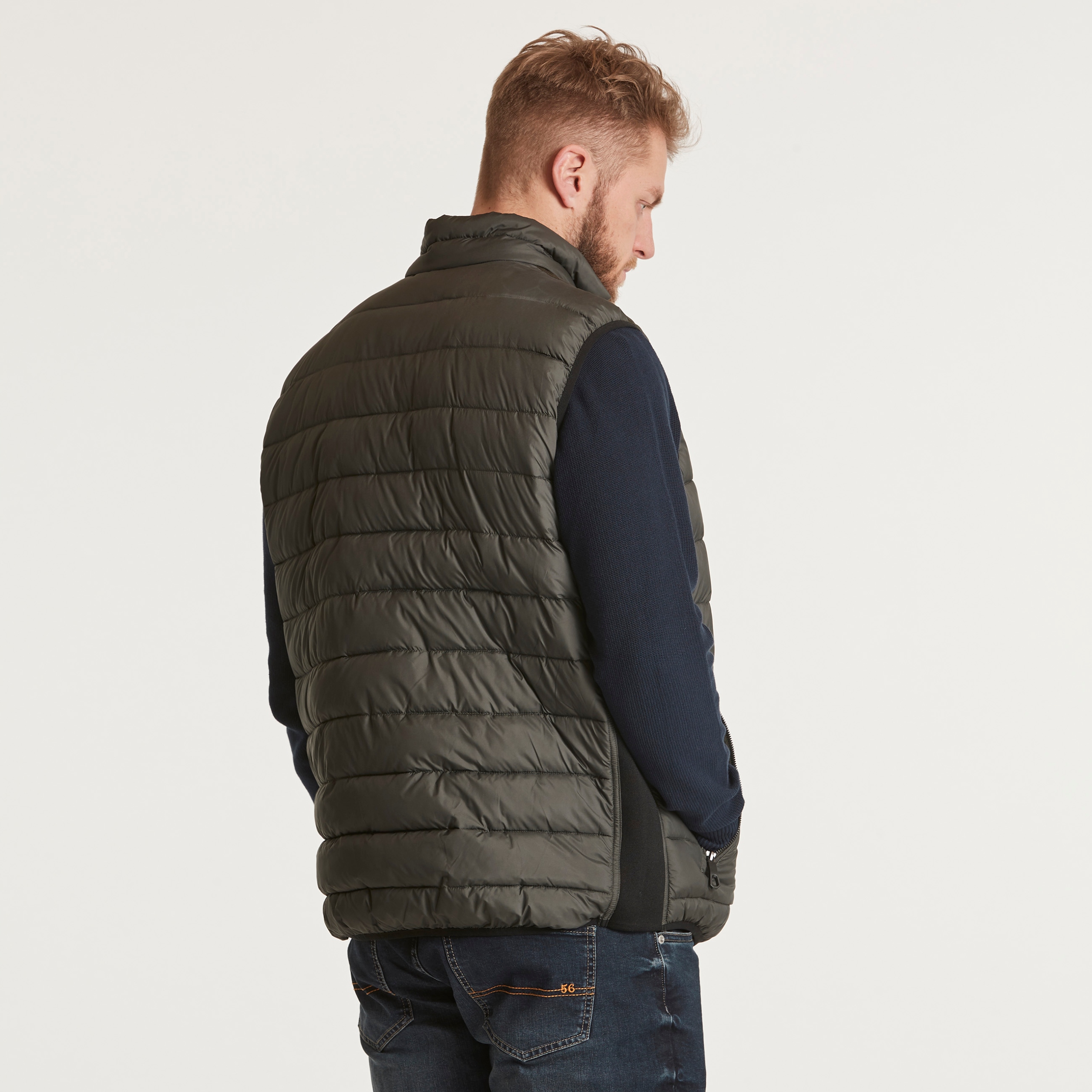 NORTH DUŻY ROZMIAR KAMIZELKA PUCHOWA 6XL 182cm Materiał dominujący poliester