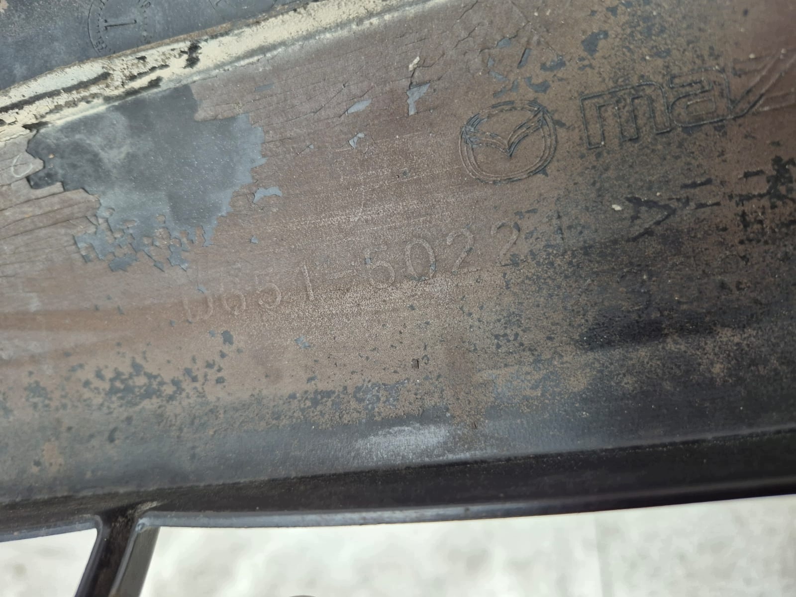 MAZDA 2 DE 07- bumper rear part rear D651-50221