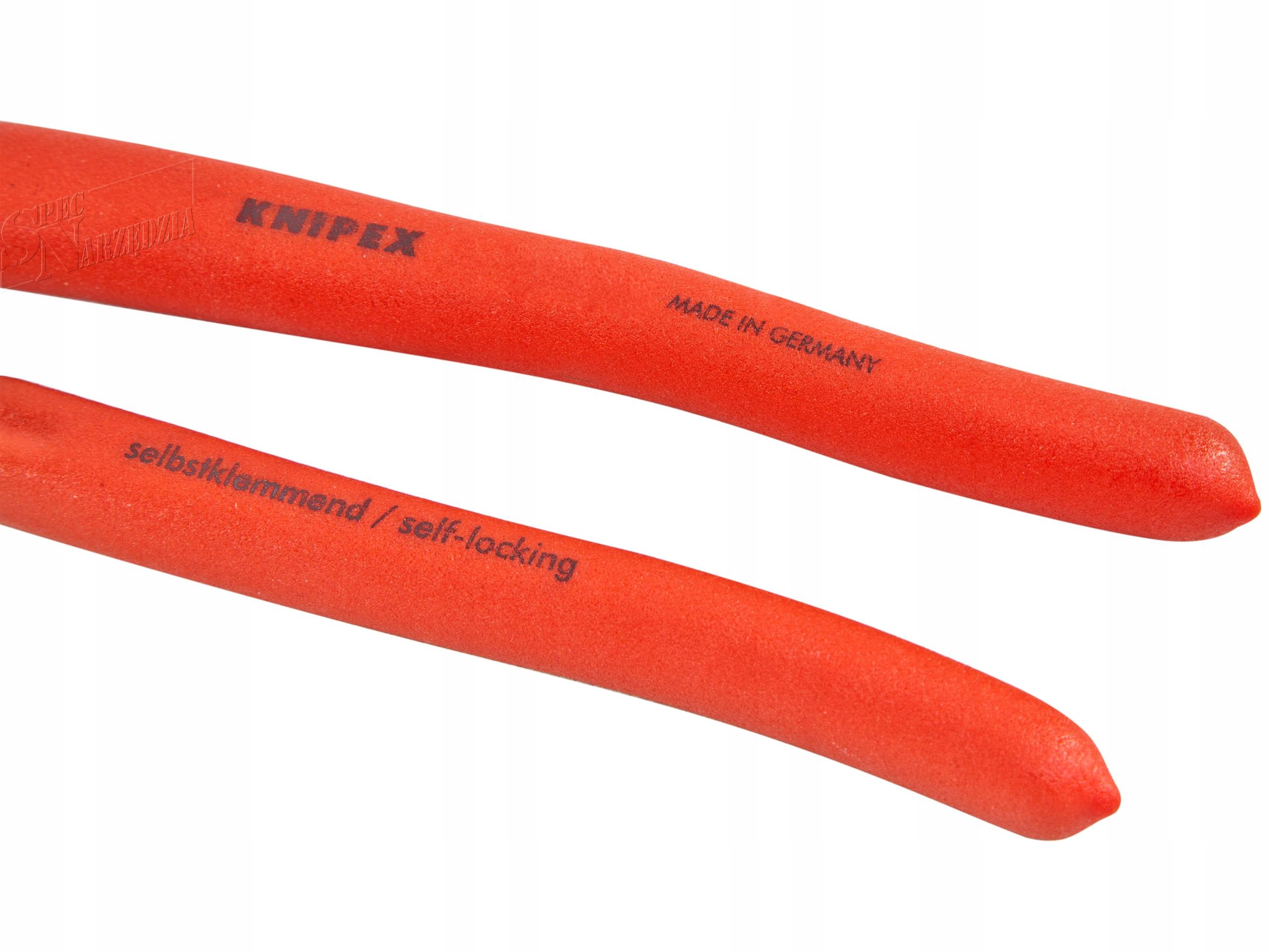 Knipex Coupe-câbles à cliquet noire laquée, avec gaines bi-matière 280 mm  (carte LS/blister) 95 31 280