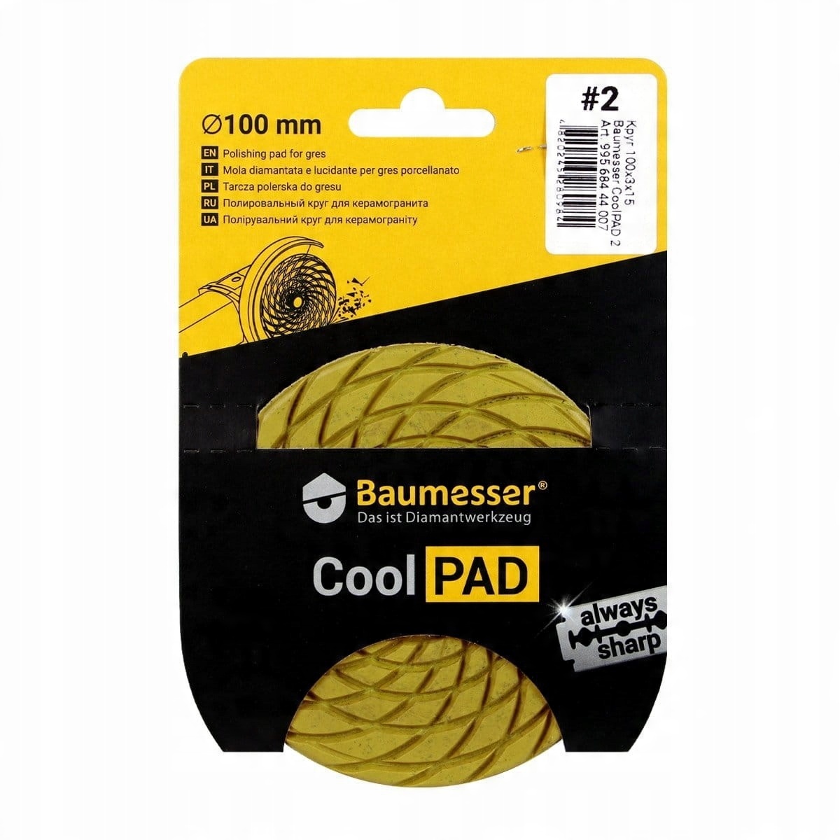 

Pad Diamentowy Do Szlifowania Gresu CoolPAD 2