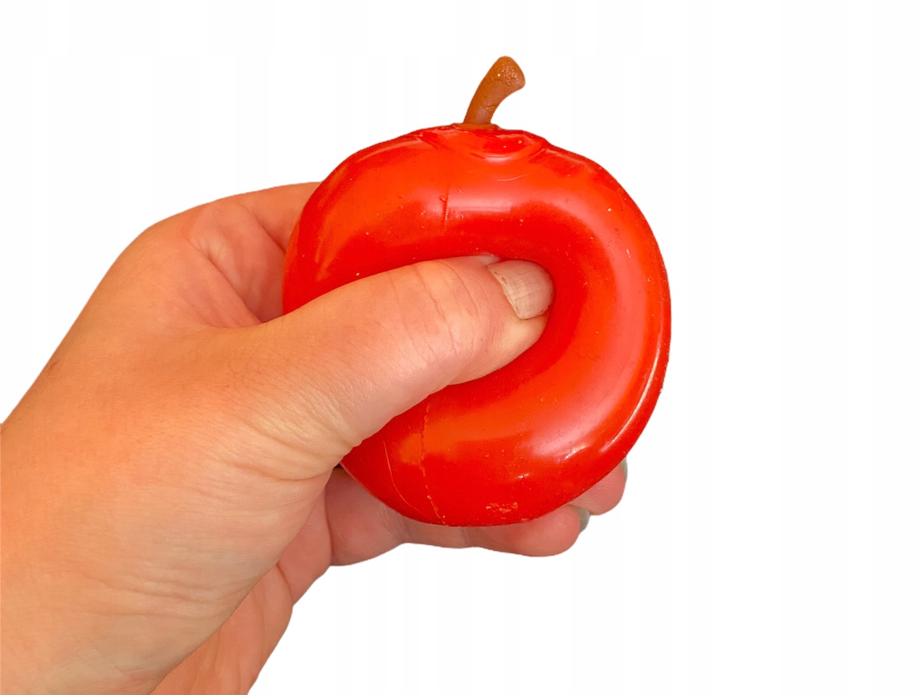 GNIOTEK JABŁKO OWOC SPLAT SQUISHY FIDGET TOY-S