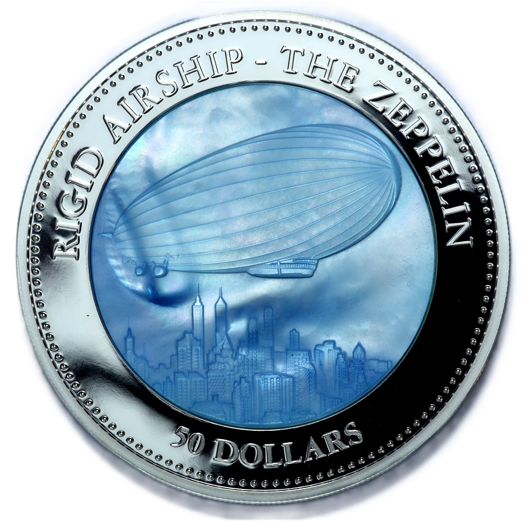 Cook Islands 50 dolarów 2013 Zeppelin - 5 oz Ag999