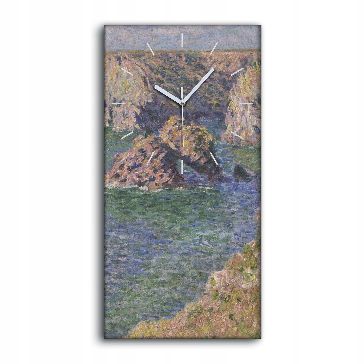Hodiny canvas 30x60 cm Port donnant belle kolik mincí