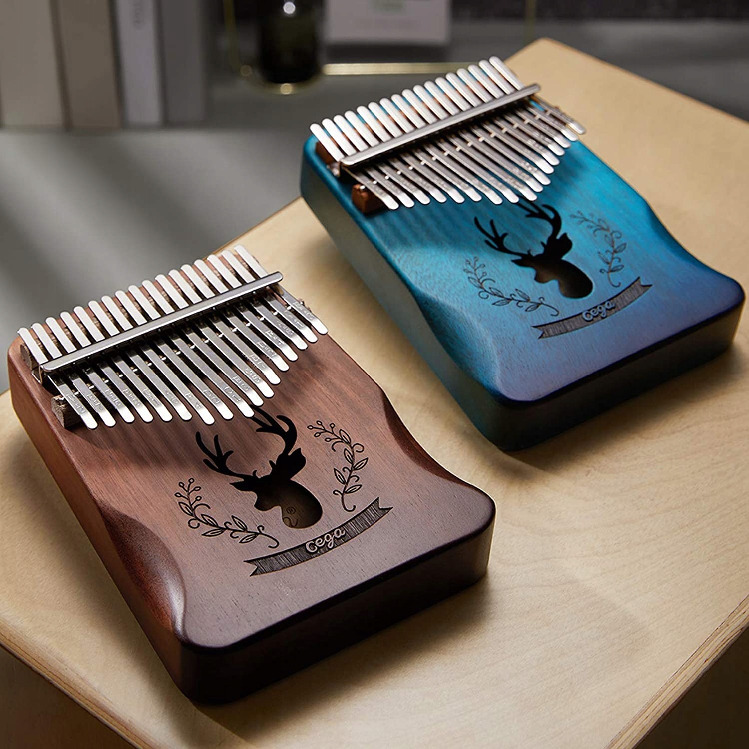 KALIMBA PRZENOŚNE AFRYKAŃSKI PIANINO ZANZA MBIRA Marka bez marki