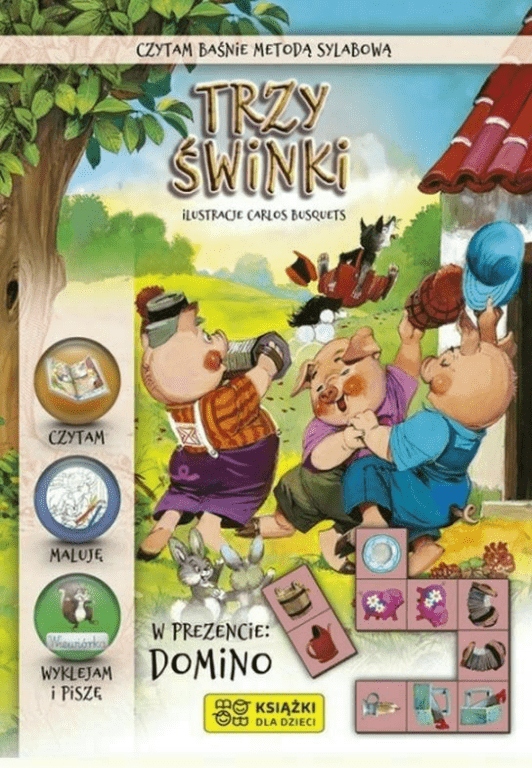 

Czytam baśnie metodą sylabową. Trzy świnki