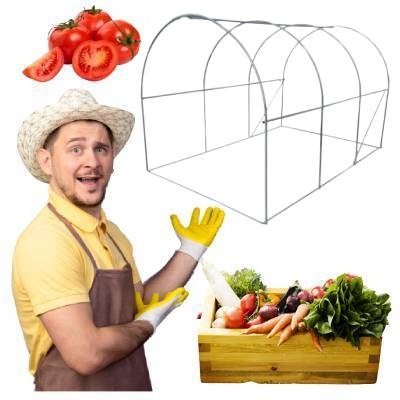 STELAŻ NA TUNEL OGRODOWY FOLIOWY STELAŻEM 2x4,5 - Wytrzymały i Stabilny