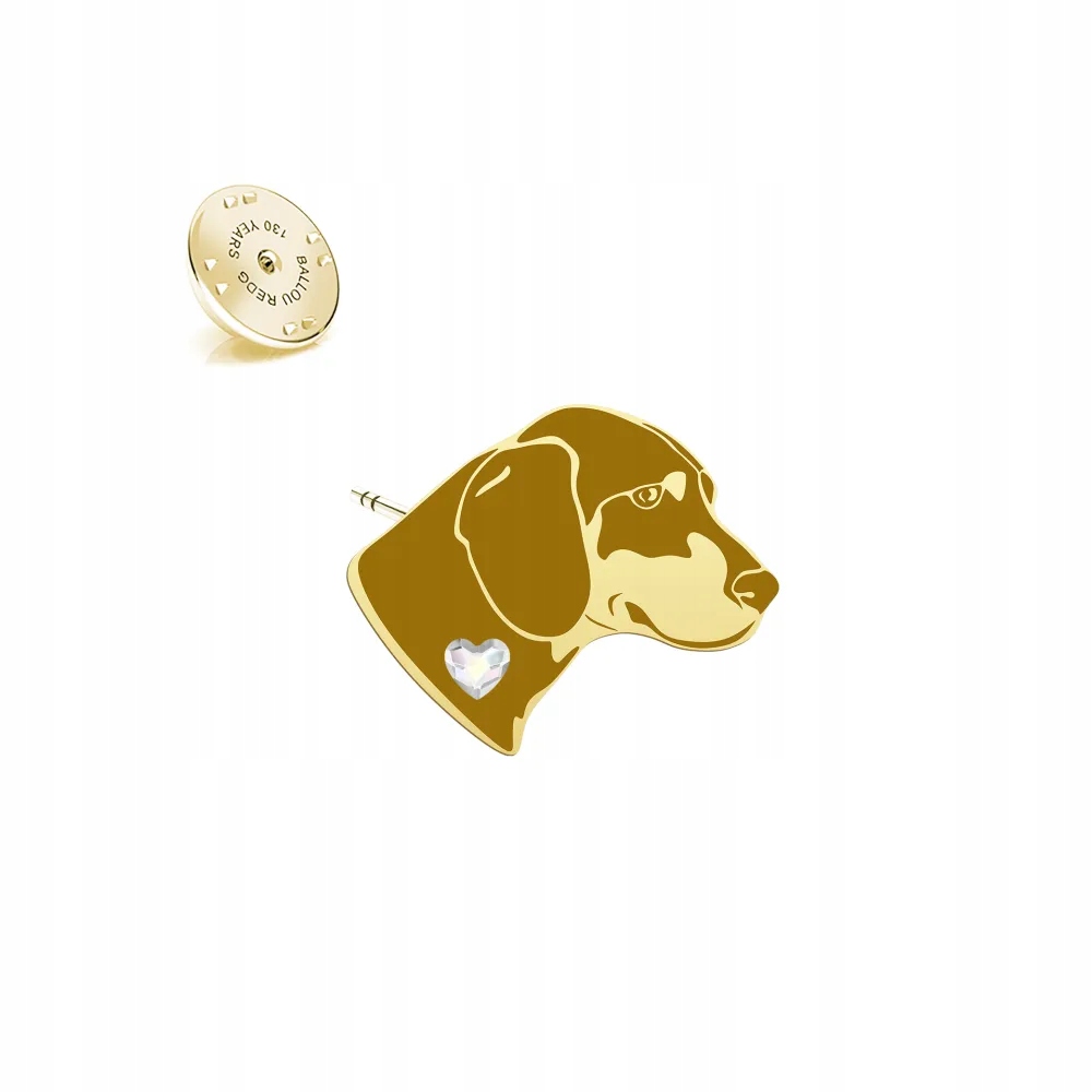 Odznak Pin se psem Slovenský Kopov 925 Žena Dárek Dedikace