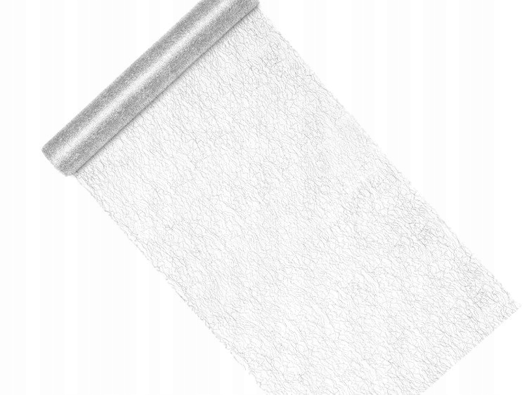

Siatka Dekoracyjna Fibra Srebrny 0,36 x 9 m
