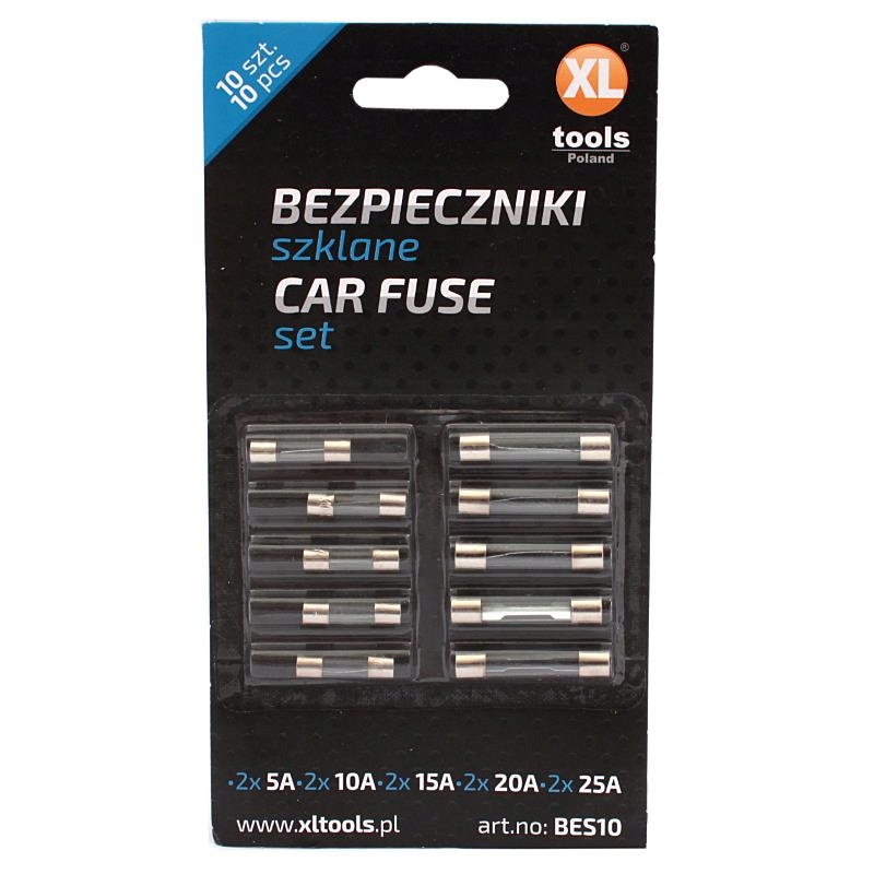 

Bezpieczniki Szklane 10 Szt Zestaw XL Tools