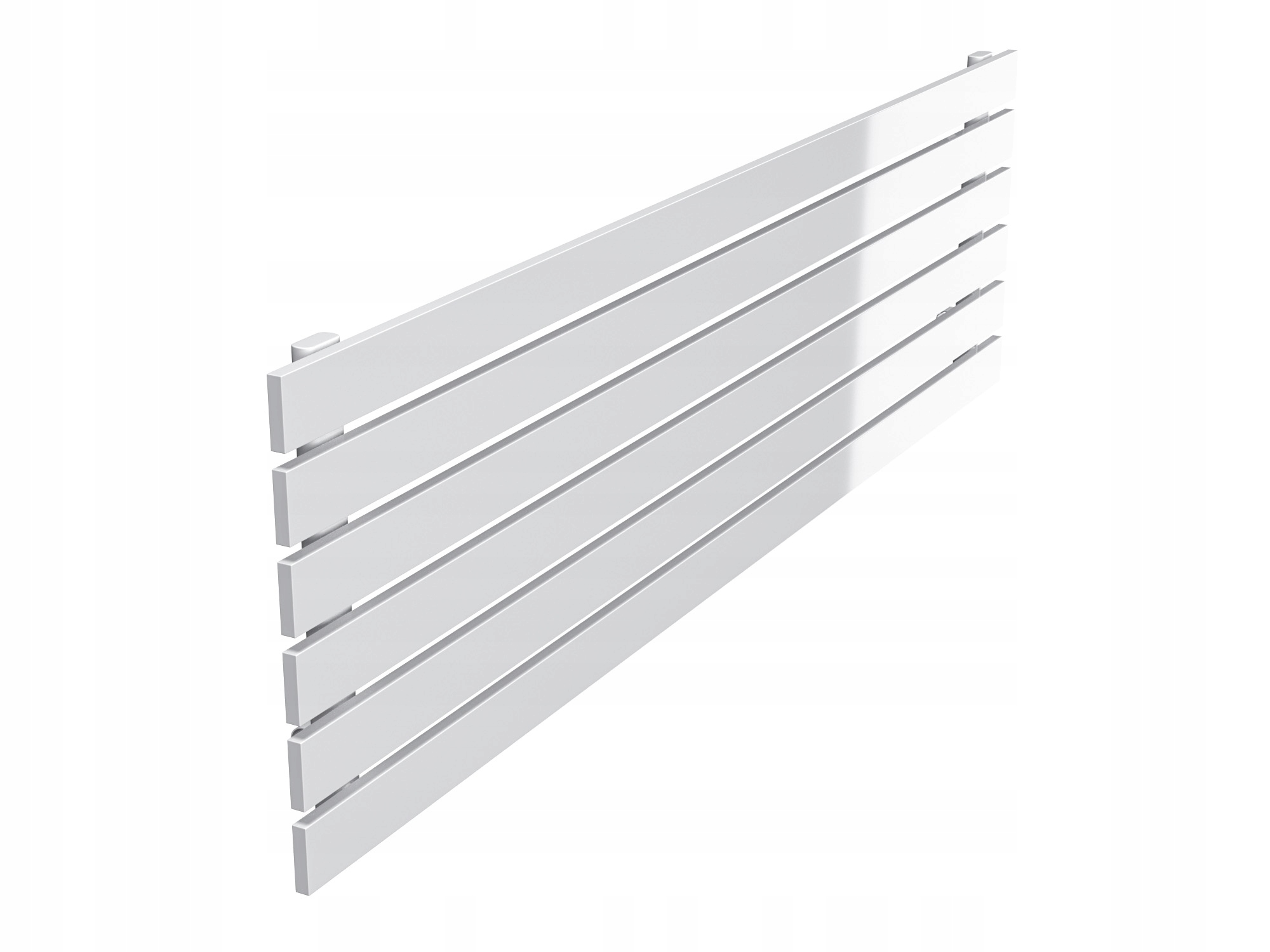 Dekoratívny horizontálny radiátor 45x140 Biely Lesk