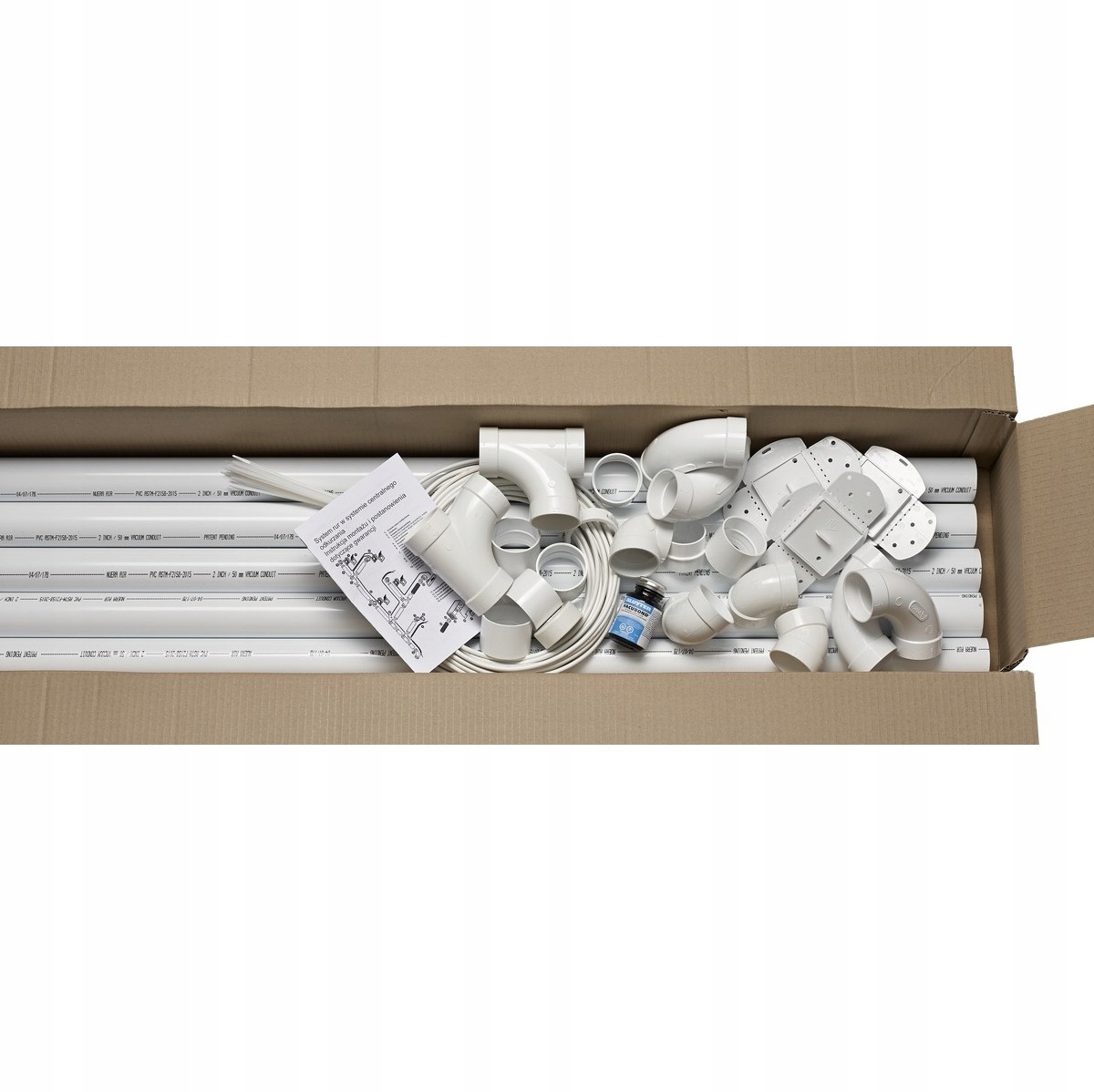 ZESTAW INSTALACYJNY PVC KIT4 ODKURZACZ CENTRALNY