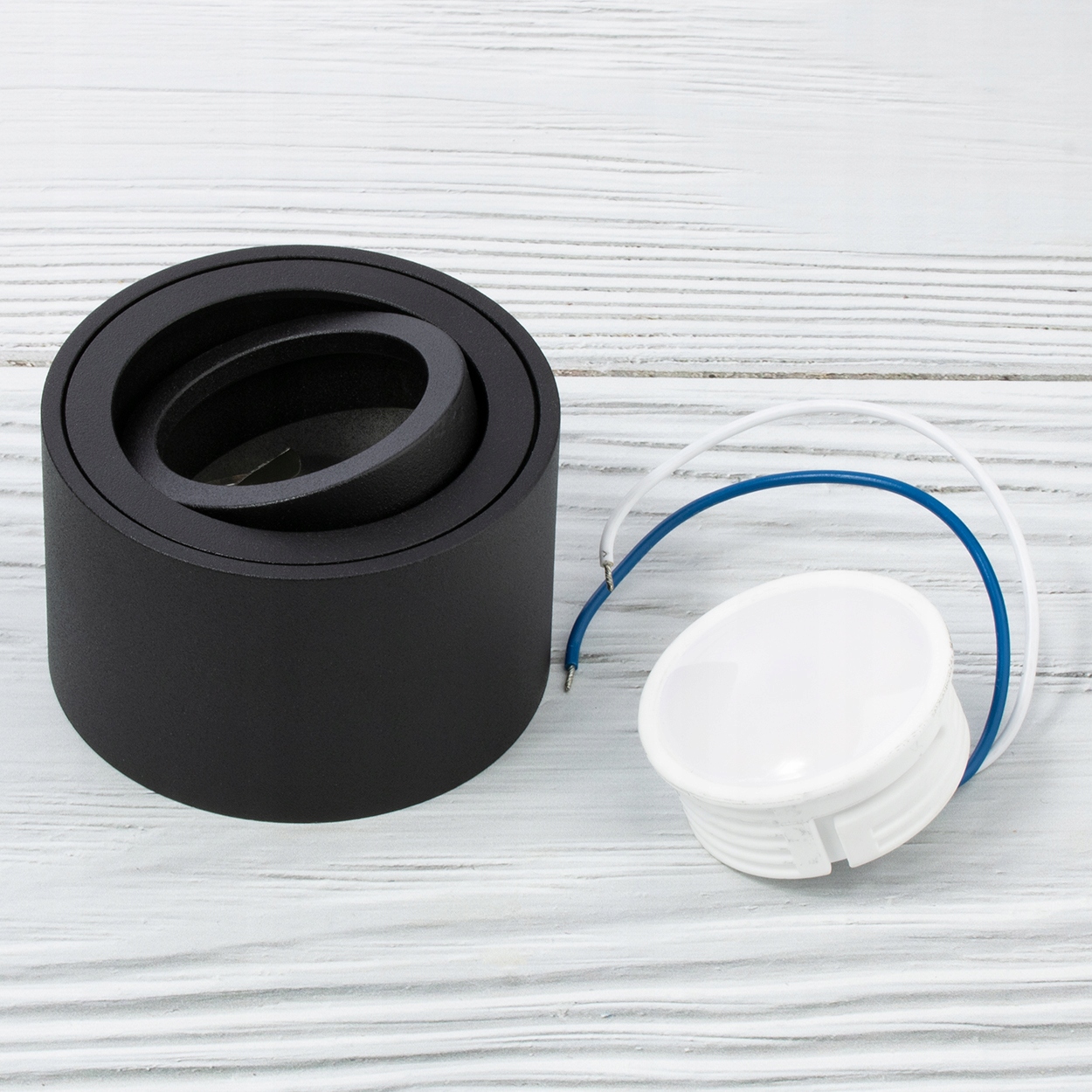 6x Oprawa Natynkowa HALOGENOWA TUBA LED + LED 5W Zasilanie sieciowe