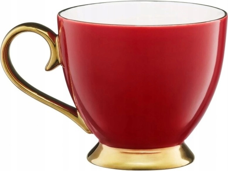 AMBITION CZERWONY KUBEK KUBKI DO HERBATY KAWY 400