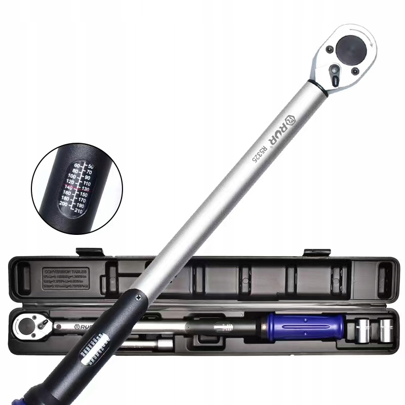 KLUCZ dynamometryczny 3/8'' Z BLOKADĄ 10-60NM CERTYFIKAT KALIBRACJI OBUDOWY Marka inna