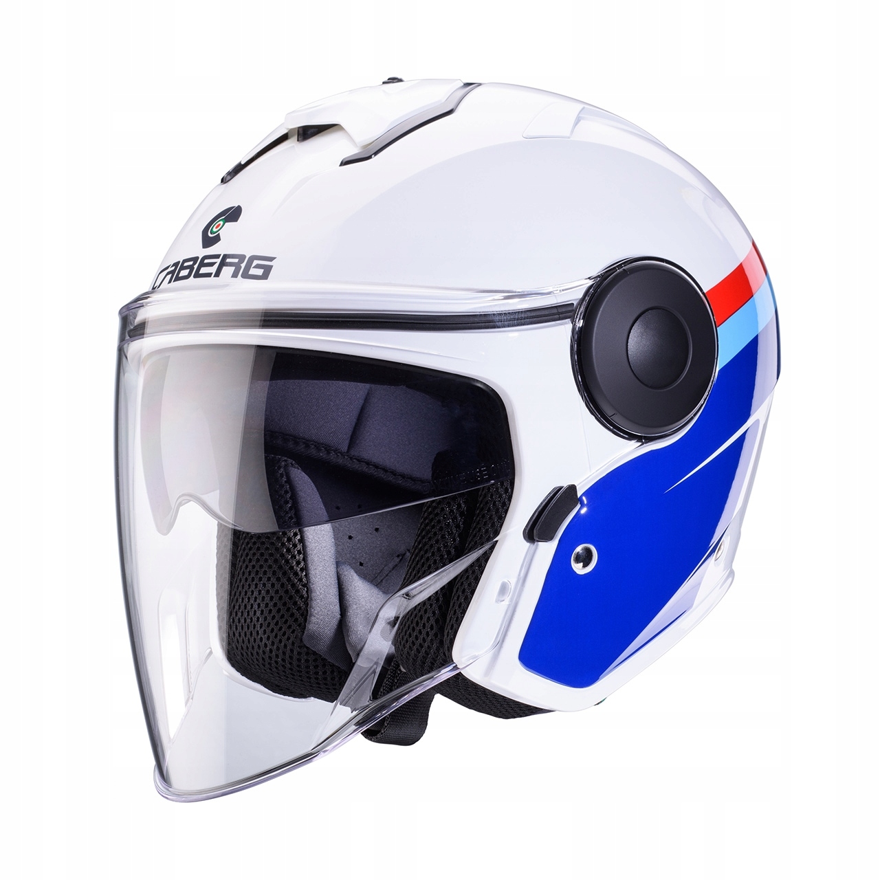 Caberg Akcia Otvorená Prilba Jet S Blendou Model Soho Zephyr Farba Biela/nie