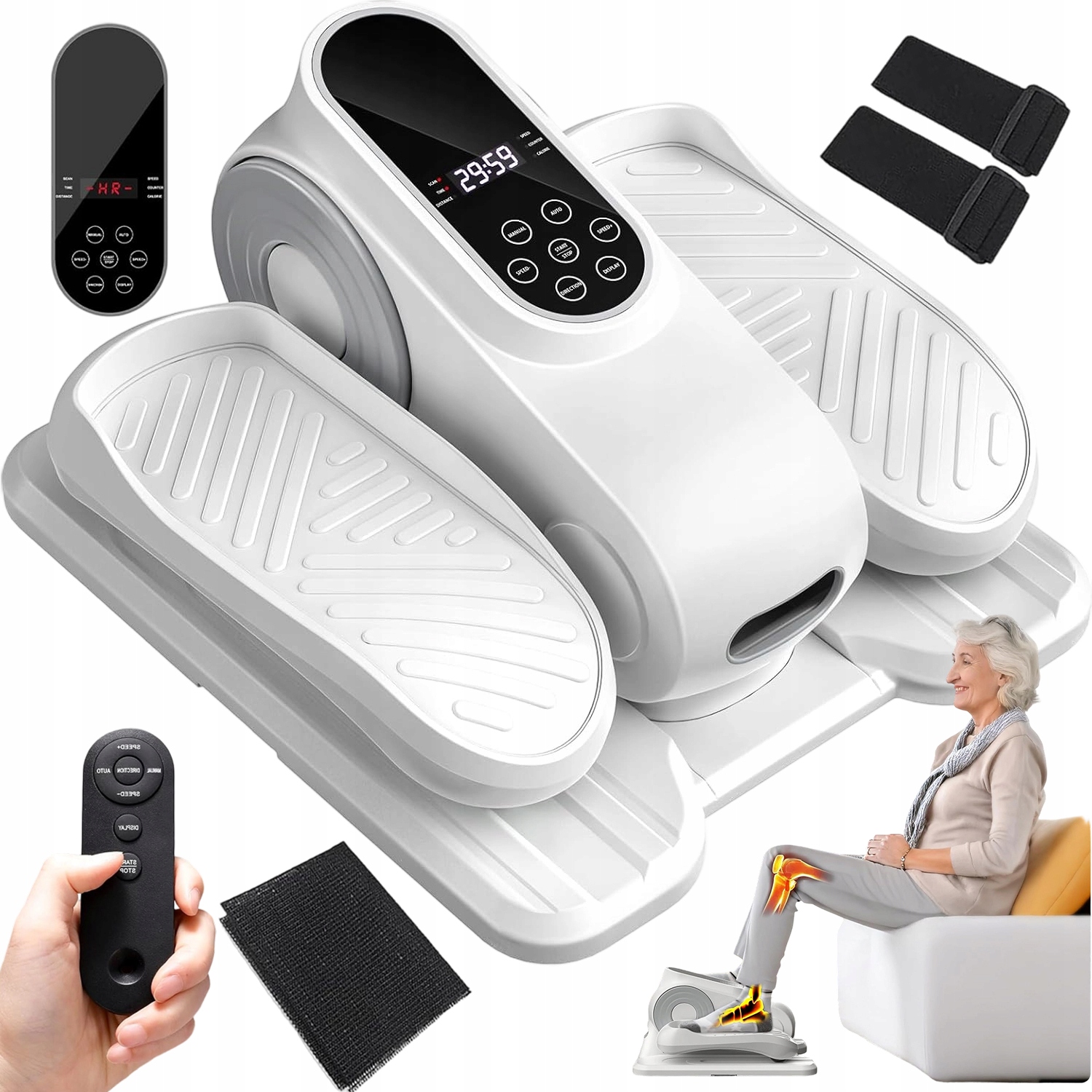 Elektrický Eliptický Trenér Masážní Přístroj 12 Rychlostí Led Pilot Dom