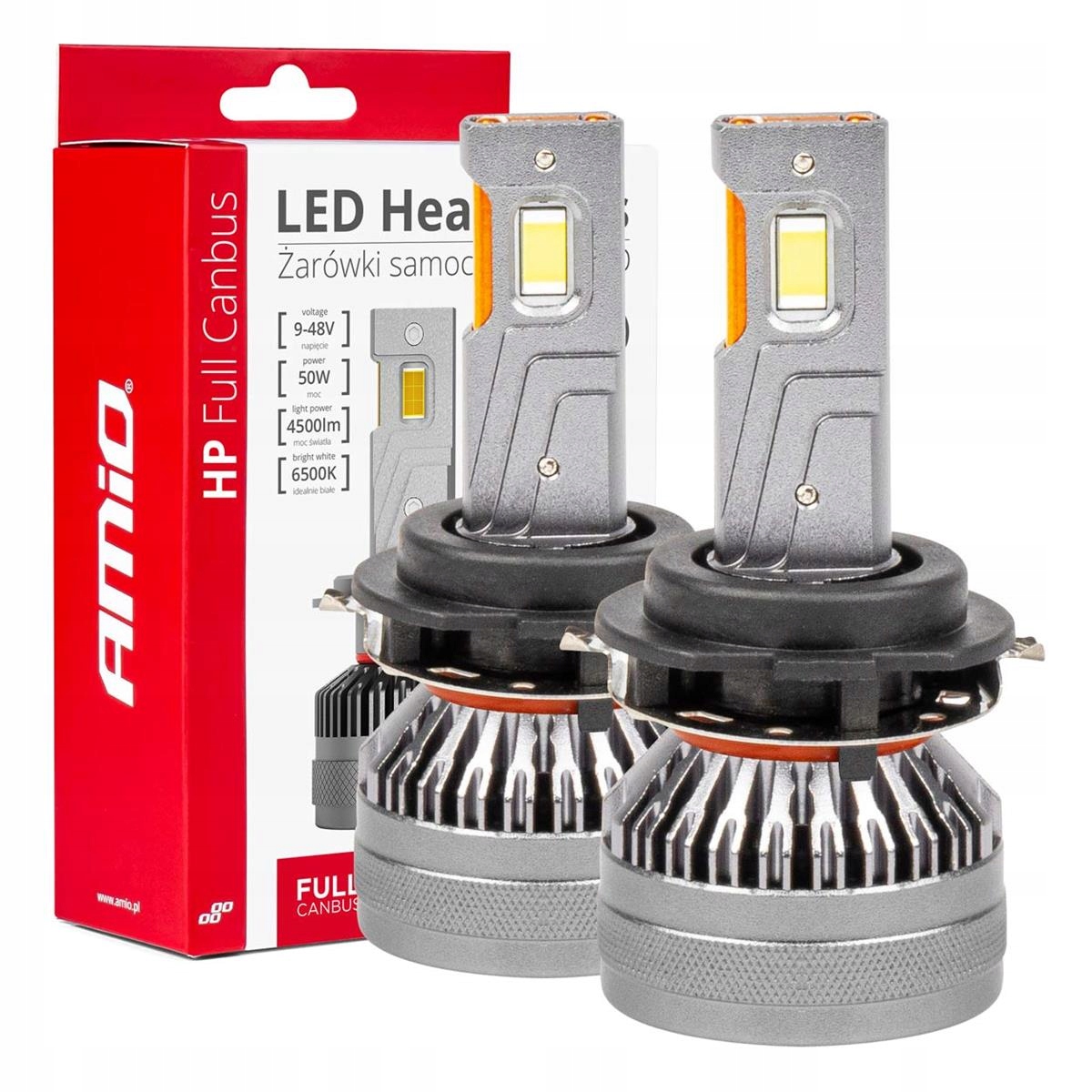 Żarówki samochodowe Led Hp Full Canbus H7-6 AMIO-0