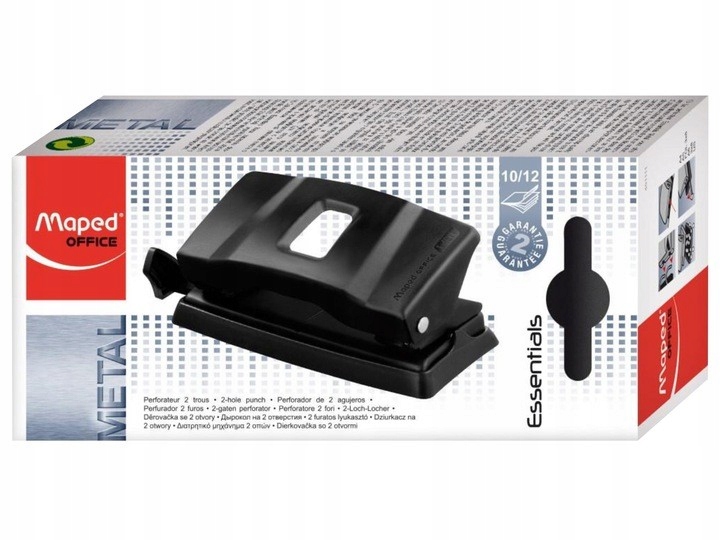Dziurkacz Maped Essentials metalowy do 12 kartek Marka Maped