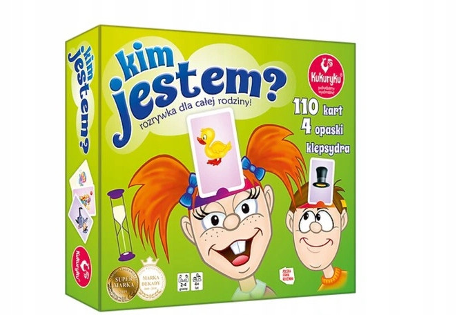 Gra dla DZIECI Familijna Kim jestem? IMPREZOWA Typ Podstawa