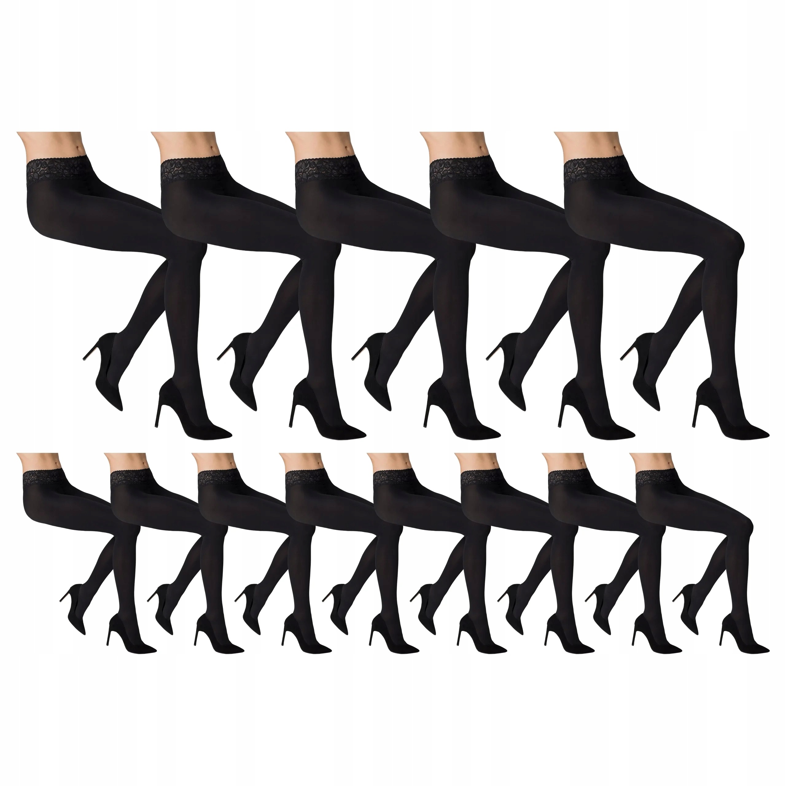 13 x Punčocháče Erotic Vita Bassa 50 den Marilyn Nero 3-M