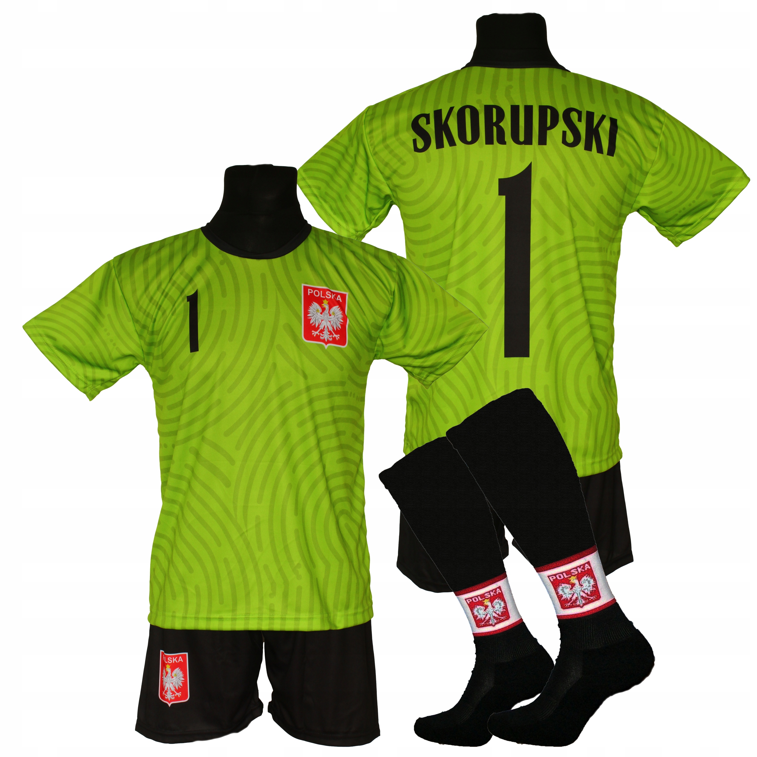 Skorupski komplet strój piłkarski Polska Bg 158