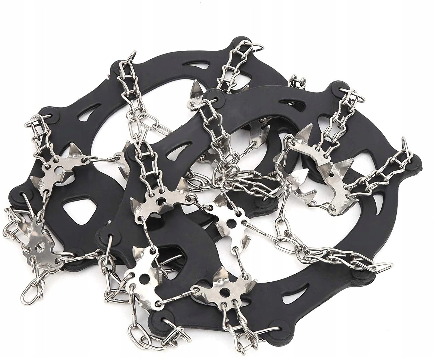 MOCNE RACZKI rozm. M 36-40 NAKŁADKI NA BUTY KOLCE ŁAŃCUCHY - 19 ZĘBÓW - Model raki2 raczki turystyczne