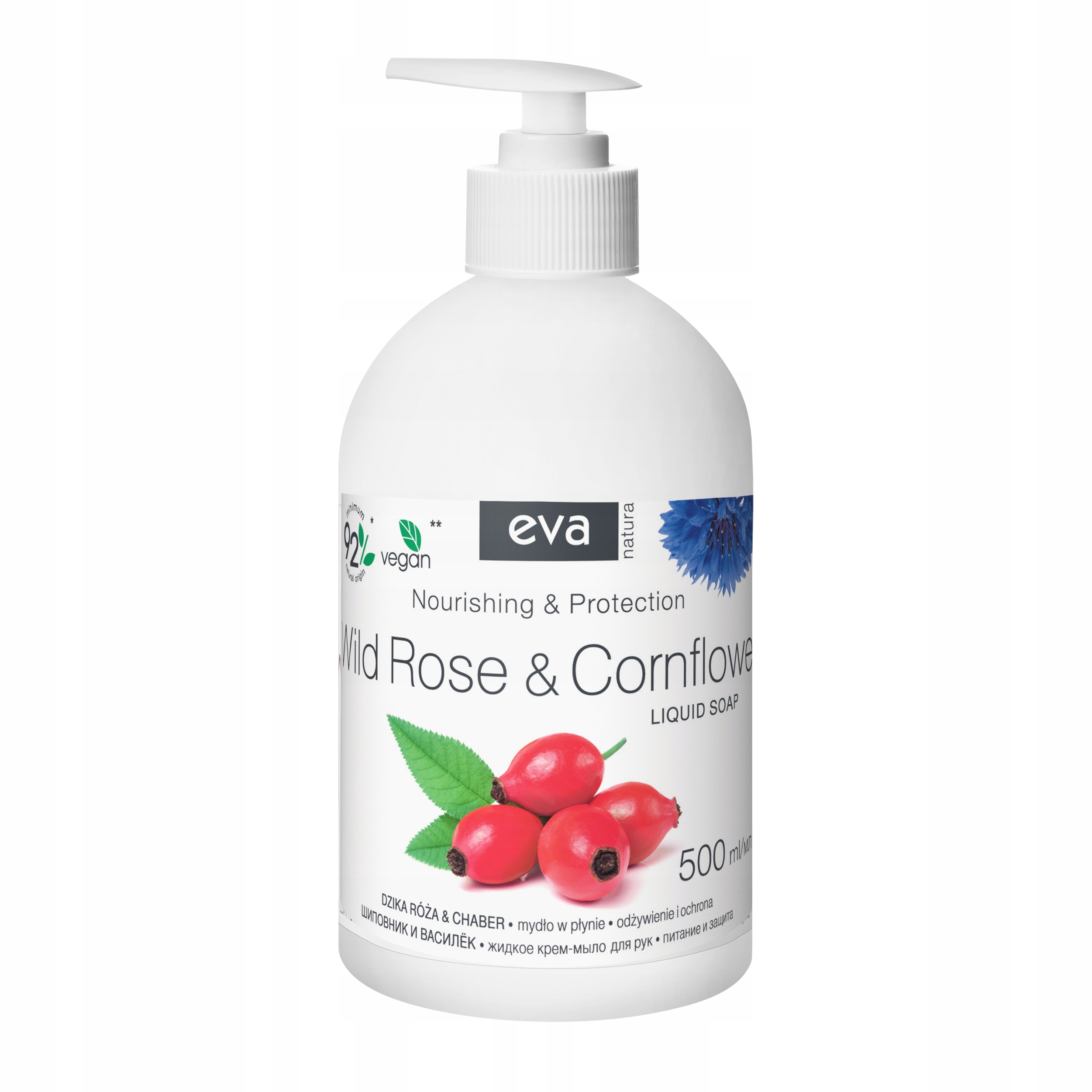 

Eva Natura Mydło w płynie dzika róża chaber 500 ml
