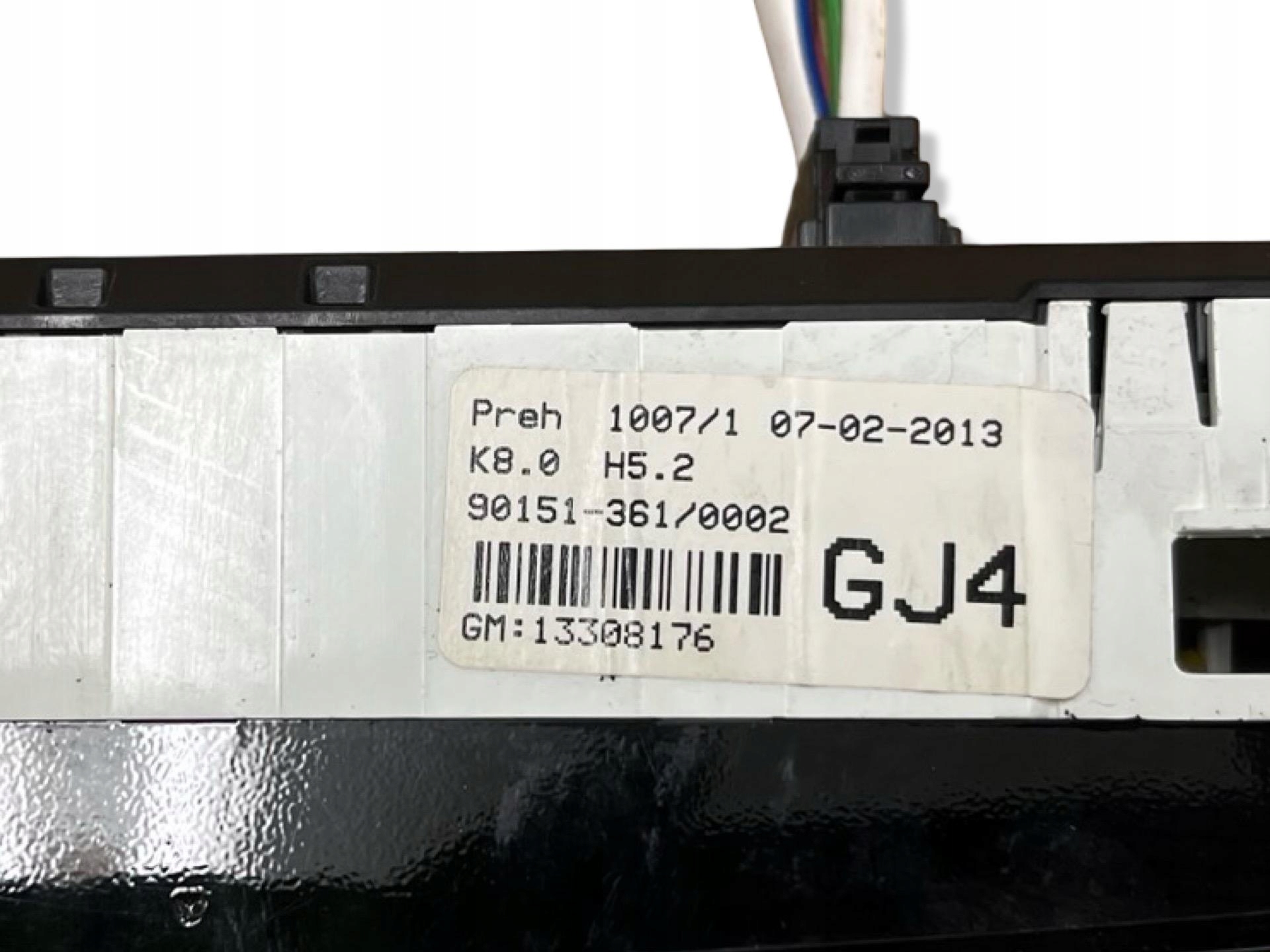 vezérlö panel a klímának Opel Zafira B facelift 2013 13308176