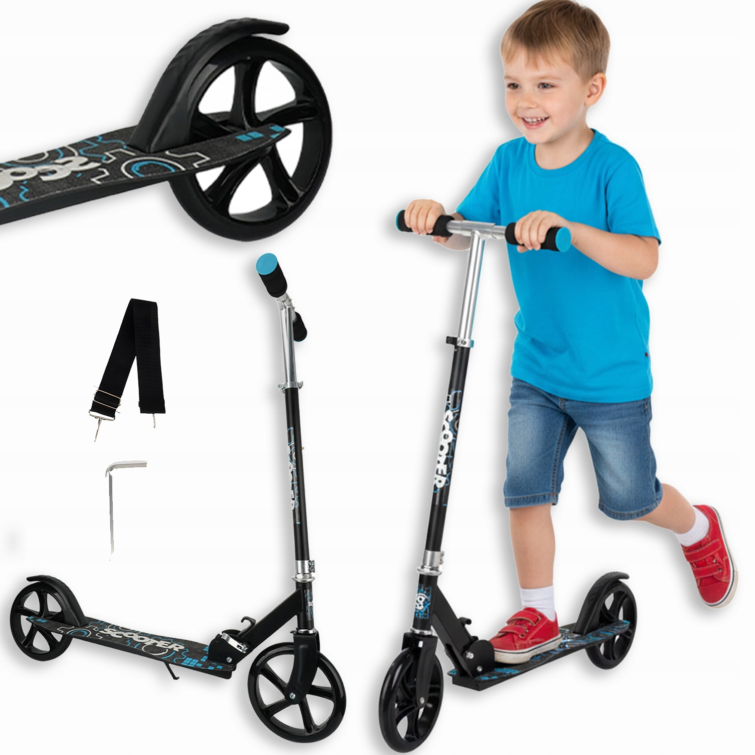 Hulajnoga Miejska Dla Dzieci Składana Hulajnoga Miejska Klasyczna Przenośny