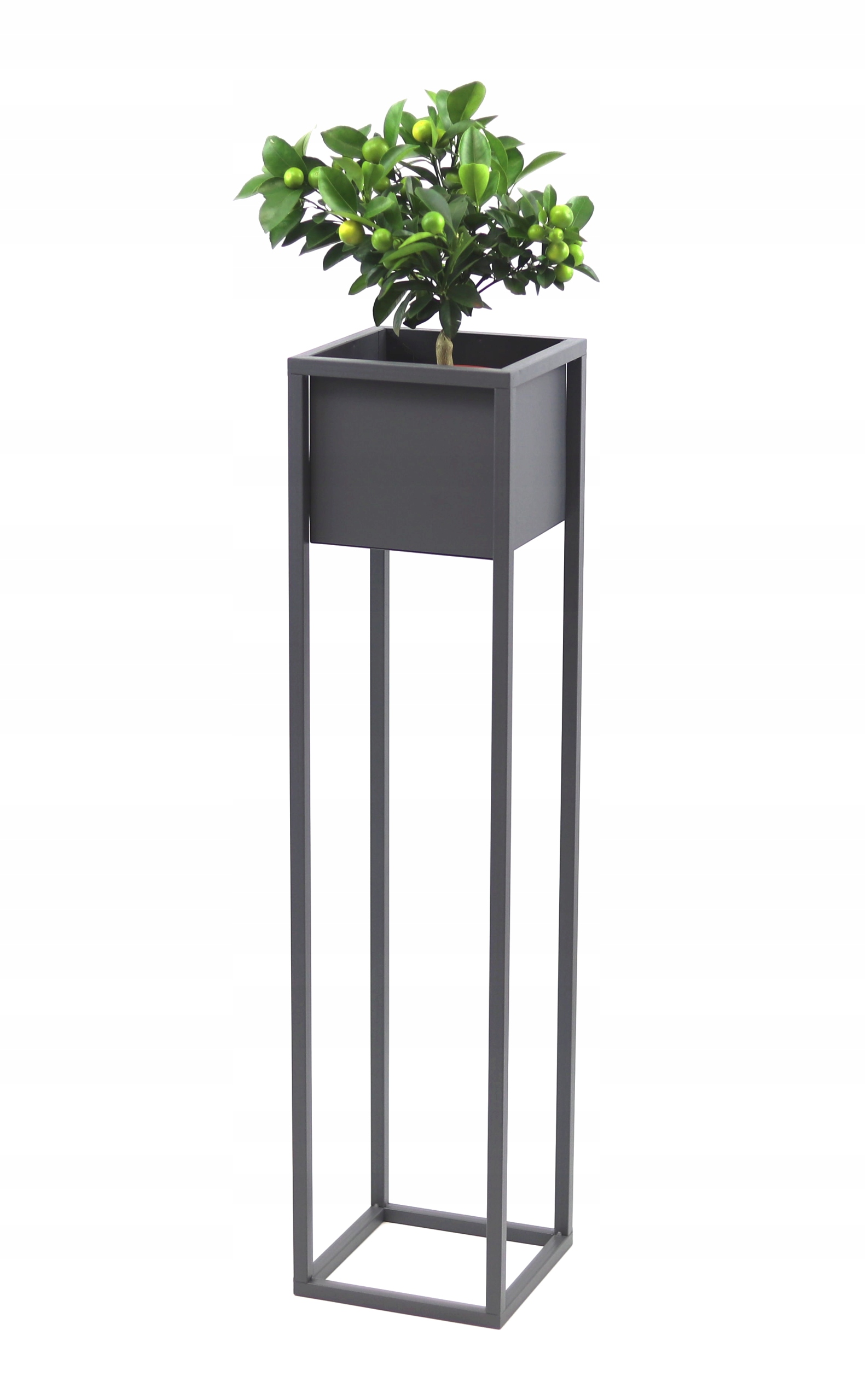 

Kwietnik Metalowy Cubo 90cm szary loft