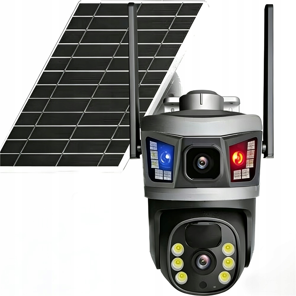YM09-B Slnečná kamera 4G Lte 4K 6MP Obojsmerná vonkajšia