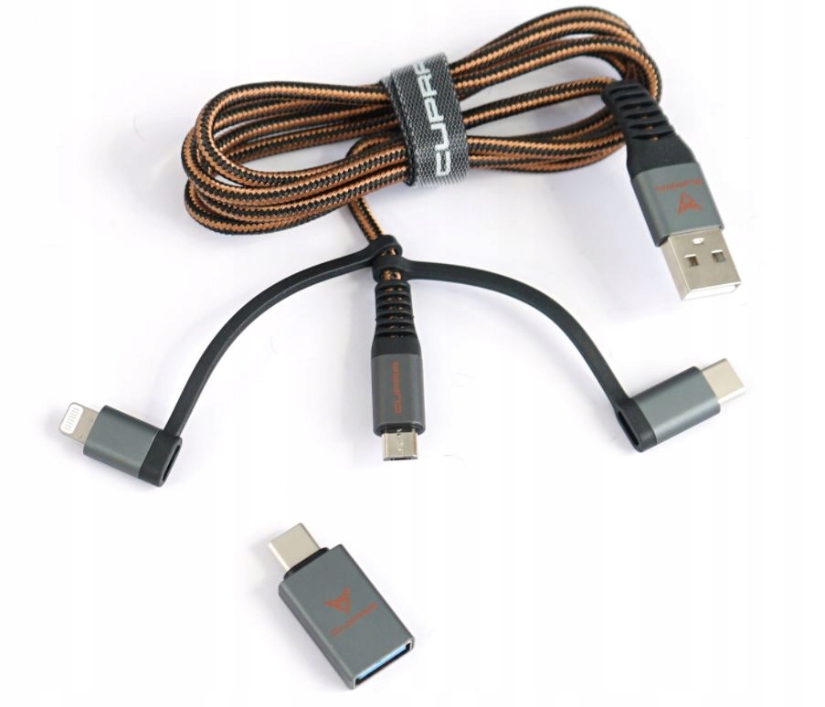 

Kabel Do Ładowania+transmisja Danych 3w1 Cupra 1m