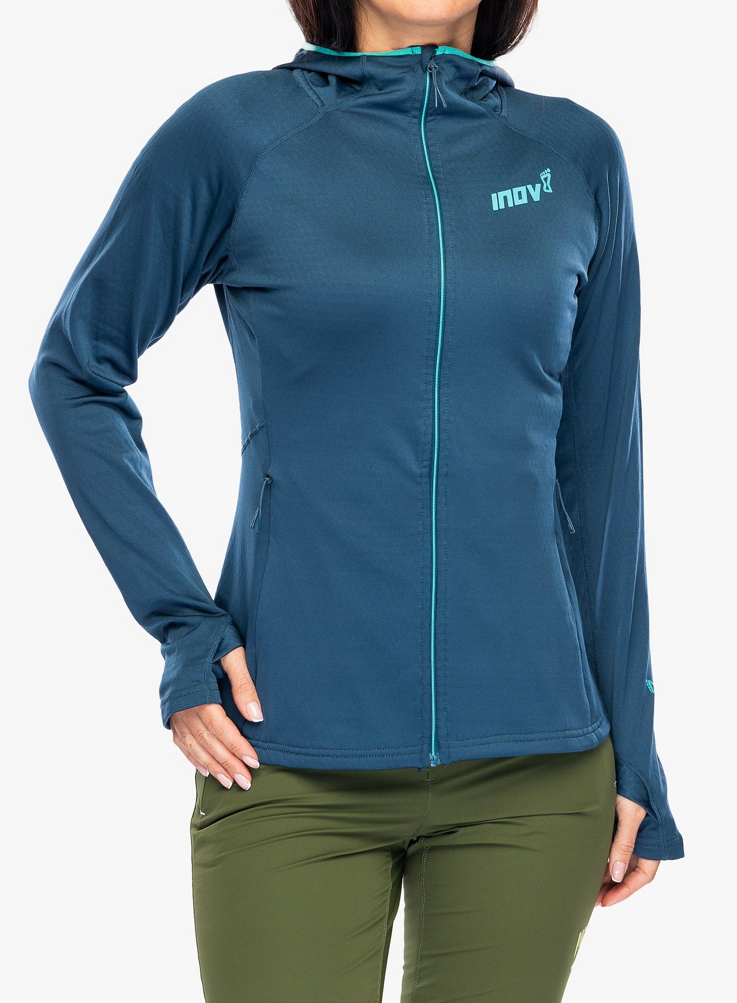 Mikina fleecová Inov-8 VentureLite Mid Hoodie Fz navy 34 (xs)